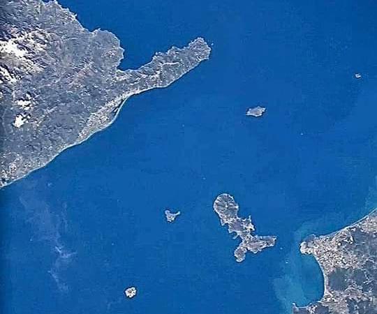 Elba vom Satelliten aus gesehen